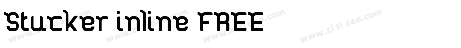 Stucker-inline-FREE字体转换