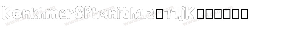 KonkhmerSPhanith12-77jK字体转换