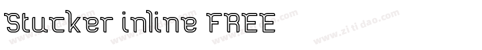 Stucker-inline-FREE字体转换