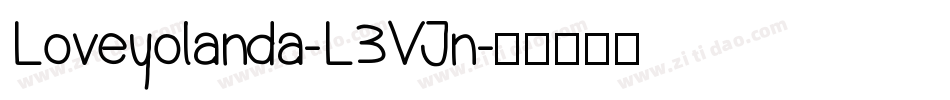 Loveyolanda-L3VJn字体转换