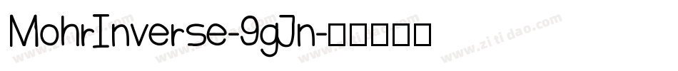 MohrInverse-9gJn字体转换