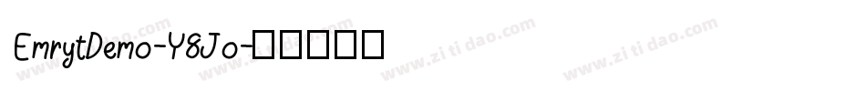 EmrytDemo-Y8Jo字体转换