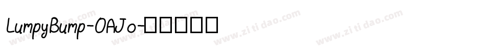 LumpyBump-OAJo字体转换