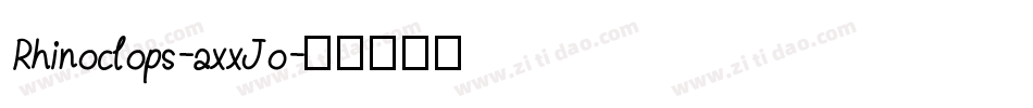 Rhinoclops-axxJo字体转换
