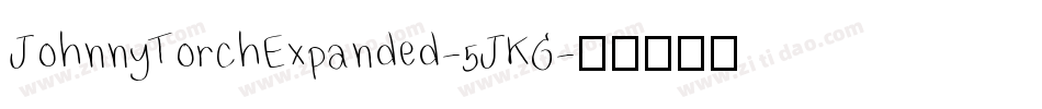 JohnnyTorchExpanded-5JKG字体转换