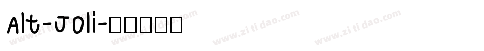 Alt-Joli字体转换