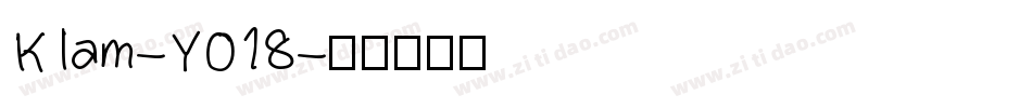 Klam-YO18字体转换