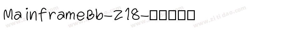 MainframeBb-Z18字体转换