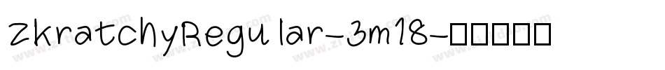 ZkratchyRegular-3m18字体转换