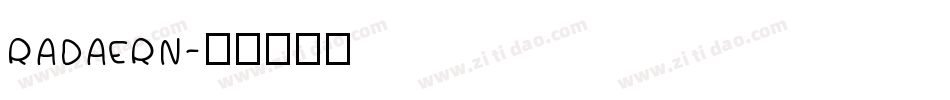 RADAERN字体转换