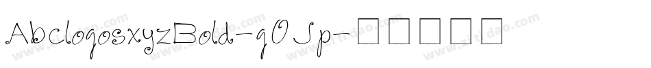 AbclogosxyzBold-g0Jp字体转换