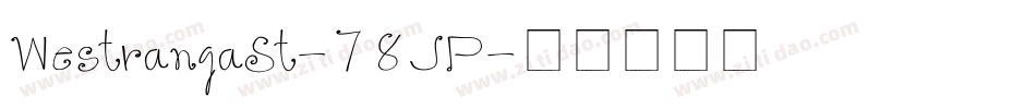 WestrangaSt-78JP字体转换