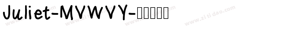 Juliet-MVWVY字体转换