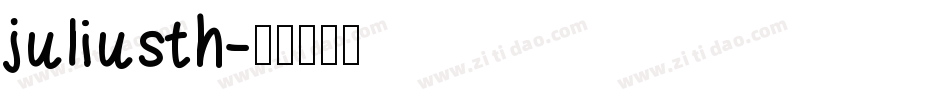 juliusth字体转换