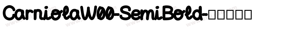 CarniolaW00-SemiBold字体转换