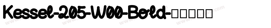 Kessel-205-W00-Bold字体转换