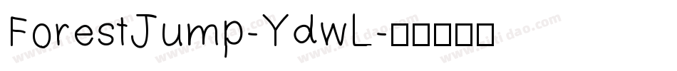 ForestJump-YdwL字体转换