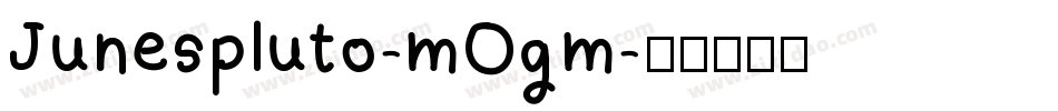 Junespluto-mOgm字体转换