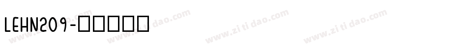 LEHN209字体转换