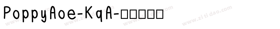 PoppyAoe-KqA字体转换
