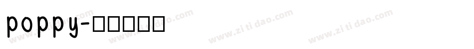 poppy字体转换
