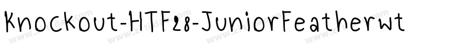 Knockout-HTF28-JuniorFeatherwt字体转换