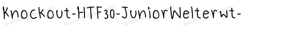 Knockout-HTF30-JuniorWelterwt字体转换