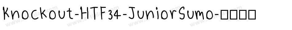 Knockout-HTF34-JuniorSumo字体转换