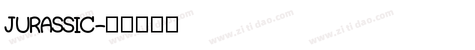 JURASSIC字体转换
