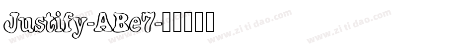 Justify-ABe7字体转换