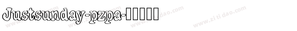 Justsunday-pzpa字体转换