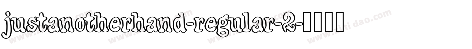 justanotherhand-regular-2字体转换