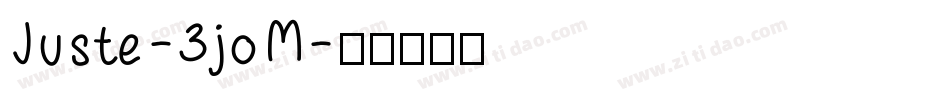 Juste-3joM字体转换