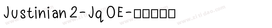 Justinian2-JqOE字体转换