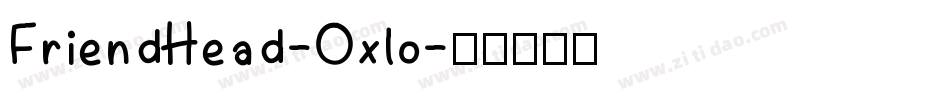 FriendHead-Oxlo字体转换