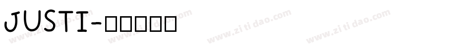 JUSTI字体转换