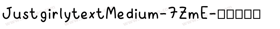 JustgirlytextMedium-7ZmE字体转换