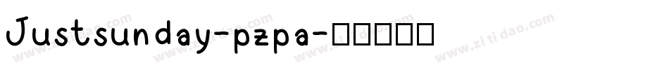 Justsunday-pzpa字体转换