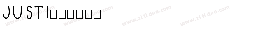 JUSTI字体转换