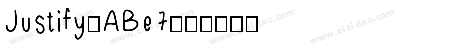 Justify-ABe7字体转换