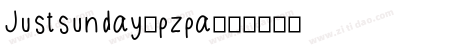 Justsunday-pzpa字体转换