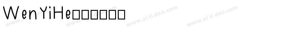 WenYiHe字体转换