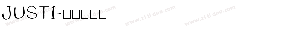 JUSTI字体转换