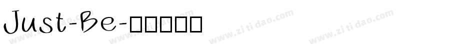 Just-Be字体转换