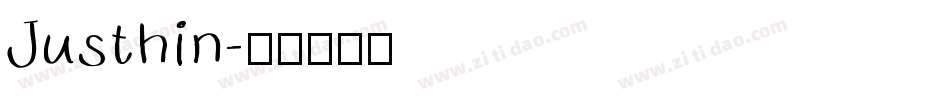 Justhin字体转换