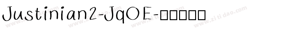 Justinian2-JqOE字体转换