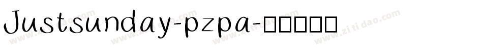 Justsunday-pzpa字体转换