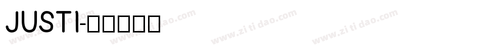 JUSTI字体转换