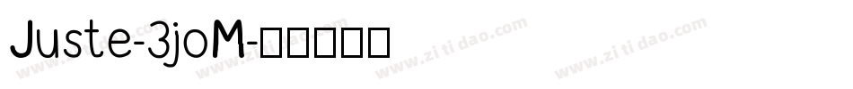 Juste-3joM字体转换