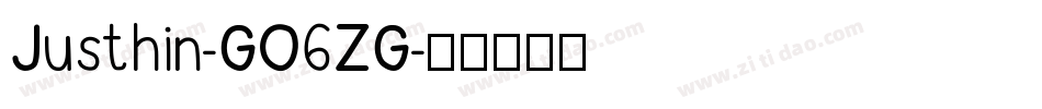 Justhin-GO6ZG字体转换